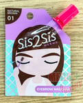 Sis2Sis Gel Tinted Eyebrow Mascara Microfiber Long-Lasting 2ml #01 Natural Brown