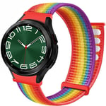 Nylon armbånd No-Gap Samsung Galaxy Watch 6 Classic (43mm) - Pride