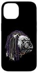 iPhone 14 BULLDOG WITH DREADS FOR DOG AND REGGAE LOVERS Case