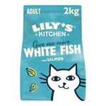 Lily's Kitchen Made with Natural Ingredients Adult Dry Cat Food White Fish with Salmon Grain-Free Recipe 2kg