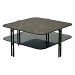 Nordic Furniture Group Sivan soffbord metall svart och keramik/glas 80x80 cm