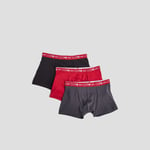 DIM - lot 3 boxers dim rouge homme