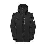 Mammut Veste hardshell pour homme, de la série Alto Guide, L, noire, veste à capuche, veste fonctionnelle, en technologie Dry 3L, Noir, L