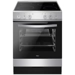 Amica 60cm Electric Cooker - Silver AFC601SS