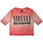 Nirvana Womens/Ladies Nevermind Wavy Mesh Logo Crop Top - S