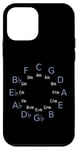 iPhone 12 mini Circle Of Fifths/Fourths Music Theory Tool for Musicians Case