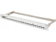 Lanberg Patchpanel Blank Lanberg Ppks-0924-S 24 Portar 1U 19" För Keystone-Moduler Grå