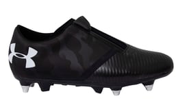 Under Armour UA Team Spotlight Hybird SG Black Football Boots - Mens Leather - Size UK 8