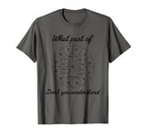 funny Music Theory Musician Music Teacher circle of fifths T-Shirt