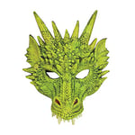 Bristol Novelty BM553 Masque vert de dragon, pour homme ou femme, taille unique Halloween