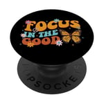 Focus in the Good Butterfly Flowers Peace PopSockets PopGrip Adhésif