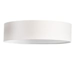 ABBIE Plafond Rund 50cm Vit/Linne