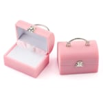 YFFSBBGSDK Jewelry Boxes Small Jewelry Box Velvet Wedding Ring Box Necklace Display Box Cute Bear Gift Box