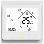 Thermostat WiFi Programmable Blanc pour Chauffage Blanc