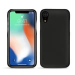 Coque cuir Apple iPhone Xr - Coque arrière - Noir - Cuir lisse - Neuf