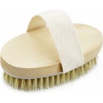 1pc Brosse pour le Corps à Brossage à Sec, Brosse Exfoliante pour Peau Sèche en Poils Naturels pour une Peau Impeccable, Un drainage Lymphatique et