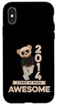 Coque pour iPhone X/XS Ours en peluche original Awesome 11e anniversaire garçon fille 2014