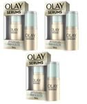 Olay Serums Pressed Serum Stick Cooling 13.5g Potent Skin Hydration - 3 PACK