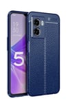 OPPO A77 5G Leather Texture Case Navy