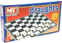 Classic Draughts Checkers Game Family Kids Fun Traditional Folding Board Game