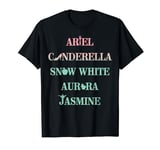 Disney Ariel Cinderella Snow White Jasmine T-Shirt