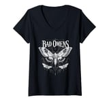 Womens Bad Omens Moth V-Neck T-Shirt