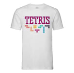 T-Shirt Homme Col Rond Tetris Jeux Vidéo Retro Gaming Vintage