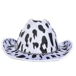 Cowboyhatt Western Cowgirl Hat Bandanna Glasögon Unisex Cowboyhatt Födelsedagskostym Cosplay Klänning Festtillbehör  (FMY) blackwhite hat