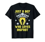 Just a Boy Who Loves Big Foot for a Sasquatch Fan Bigfoot T-Shirt