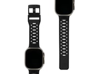 Urban Armor Gear 194002114032, Band, Smartwatch, Svart, Apple, Watch Series 8, Se2, Ultra, 7, 6, 5, 4, 3, 2, 1, Se, Silikon