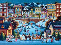 Buffalo Games - Dowdle - Hometown Christmas - 1000 Piece Jigsaw Puzzle for Adults Challenging Puzzle Perfect for Game Nights - Finished Size 26.75 x 19.75