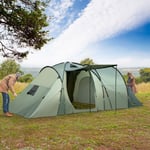 5 Man Camping Tent Family Friends Outdoor Shelter w/ Rainfly 3 Rooms Carry Bag