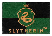 Grupo Erik Official Harry Potter House Slytherin Door Mat - 15.7 x 23.6 Inches / 40 x 60 cm - Coconut Coir - Eco Friendly 100 Percent - Indoor Door Mat and Outdoor Door Mat - Harry Potter Gifts