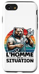 Coque pour iPhone SE (2020) / 7 / 8 Ours Bricoleur Vintage L'Homme de la Situation Cadeau Homme