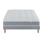 Ensemble Matelas Douces Nuits Cicareve - 667 ressorts ensachés + Sommier Base Ferme 140x200