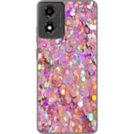 Motorola Moto E14 Genomskinligt Skal Glitter