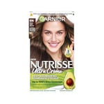 Garnier Nutrisse Permanent Hair Dye, Natural-looking, hair colour result, For All Hair Types, 6N Nude Light Brown