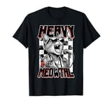 Heavy Meowtal Cat Funny Metal Music Band Singer Musician T-Shirt