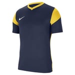 NIKE CW3826-410 M NK DF PRK DRB III JSY SS Sweatshirt Men's Midnight Navy/Tour Yellow/White Size S