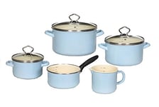 KRÜGER Karl 91866 Lot de 5 casseroles en émail