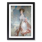 Big Box Art John Singer Sargent Portrait of a Lady Framed Wall Art Picture Print Ready to Hang, Oak A2 (62 x 45 cm)