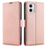 Motorola Moto G73 5G-etui med kortspor - Rosa gull