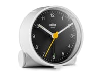 Braun Bc01wb, Quartz-Väckarklocka, Rund, Svart, Vit, 12 Timmar, Analog, Batteri