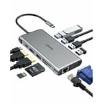 USB Hub Aukey CB-C78 Sort