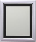 FRAMES BY POST Soda Picture Photo Frame, Plastic, Lilac with Black Mount, 50 x 70 cm Image Size 24 x 16 Inch