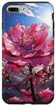 Coque pour iPhone 7 Plus/8 Plus Jolie fleur rose, fleurs qui fleurissent dans la nature, soleil éclatant