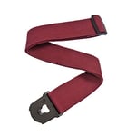 D'Addario Accessories Locking Guitar Strap - Guitar Accessories - Electric Guitar Strap, Acoustic Guitar Strap, Acoustic Electric Guitar Strap and Bass Guitar Strap - Red