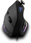 Souris De Jeu Verticale Avec Joystick, 10 000 Dpi, 11 Boutons Programmables, Souris D'Ordinateur Filaire Usb, Souris De Jeu Optique Pour Ordinateur Portable, Pc, Mac[MOU141952]