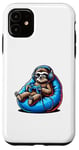 iPhone 11 Sloth Gamer with Headphones and Controller Case