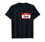 David Name Tag T-Shirt